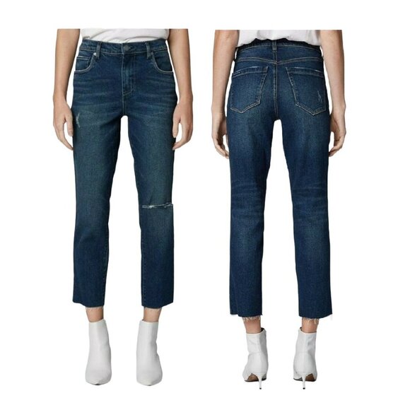 ❤️❤️Blank NYC Sz 26 Women's jean The Madison Cropped High-Rise straight leg blue - Picture 1 of 7